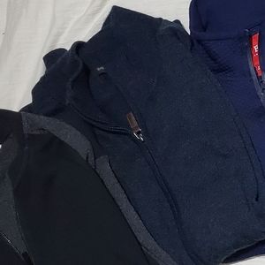 Banana Republic Italian Merino Wool Zip Up Sweater